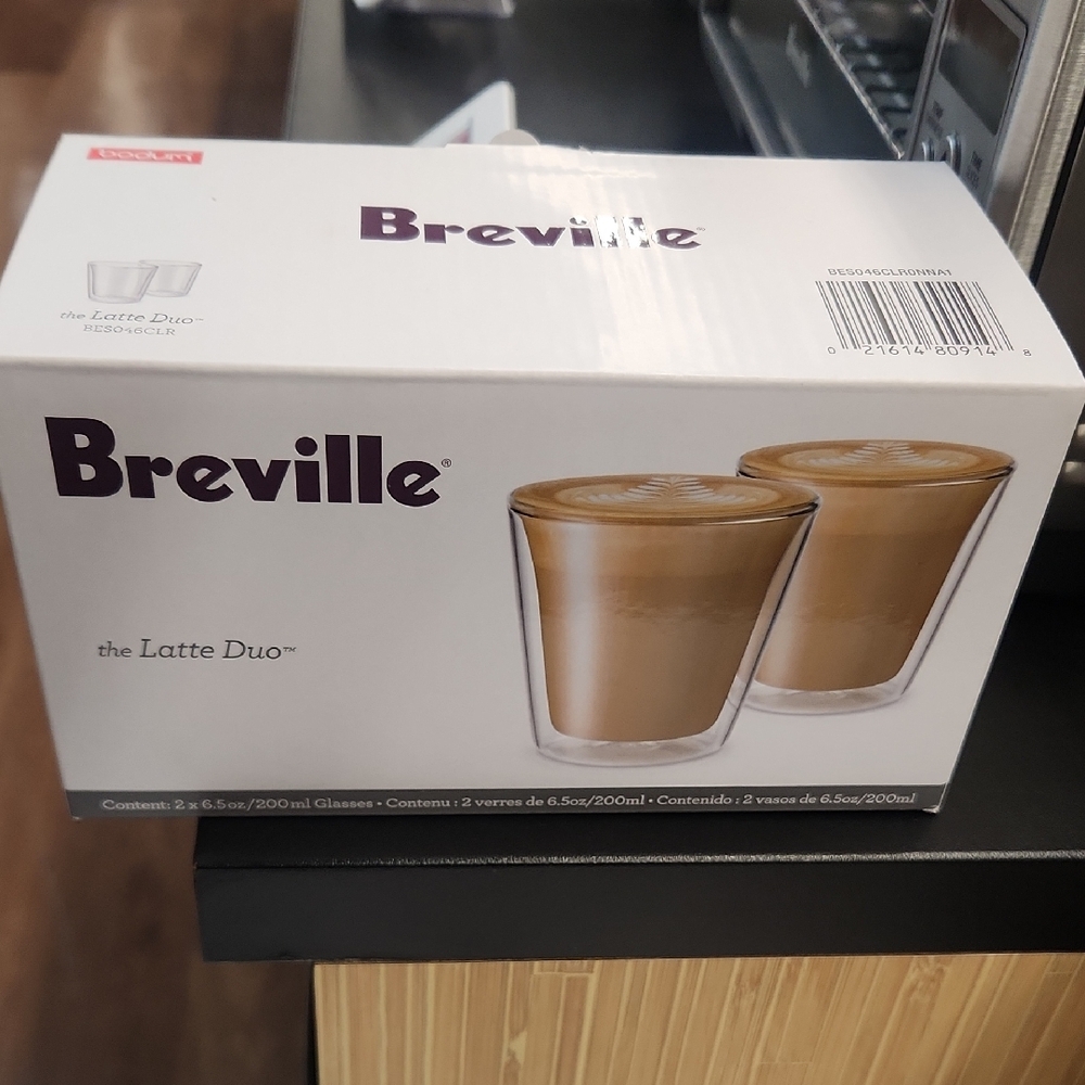 Breville Latte Duo Glass Set